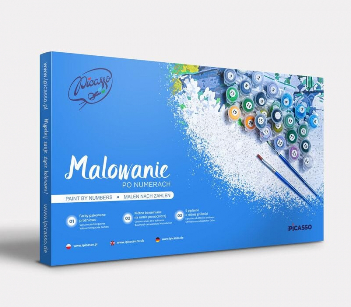 Set pictura pe numere, cu sasiu, Printre sunetele tacerii, 40x70 cm [5]