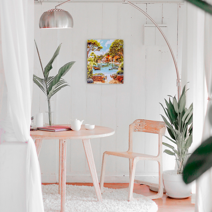 Set pictura pe numere, cu sasiu, Bay of Happiness, 40x50 cm [3]