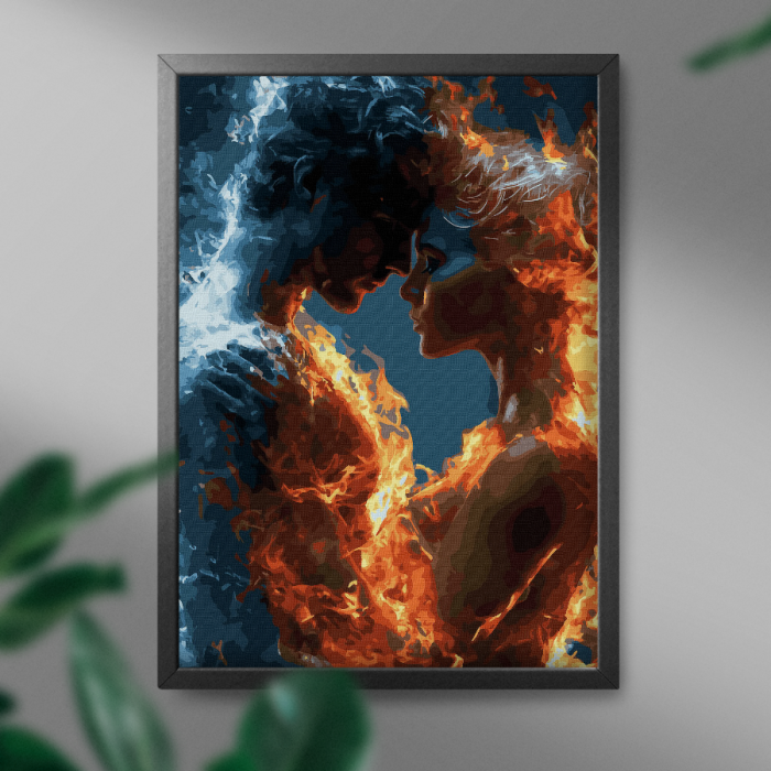 Set pictura pe numere, cu sasiu, Puterea iubirii, 40x50 cm [3]