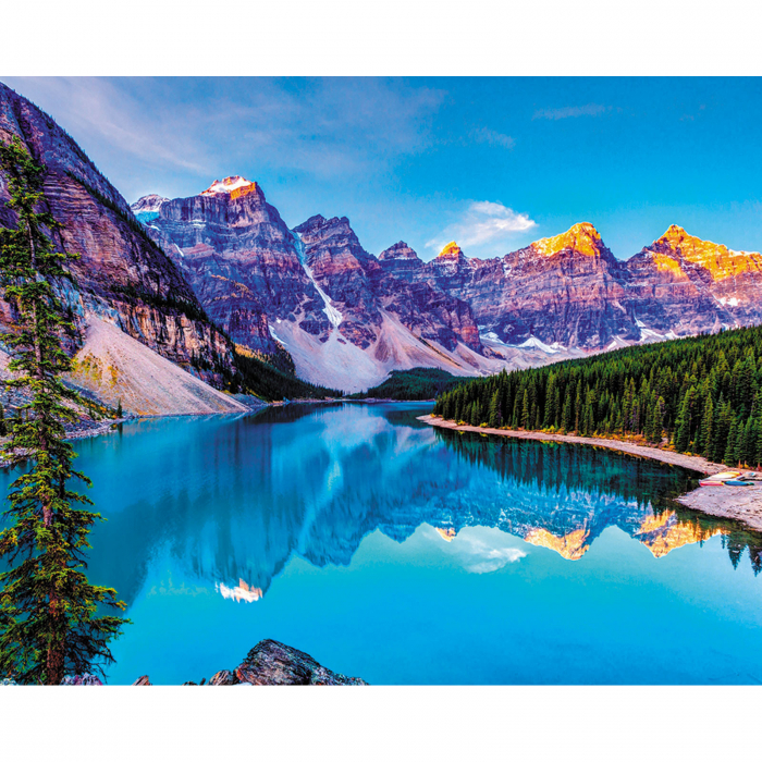 Set pictura pe numere, cu sasiu, Lac de munte, 40x50 cm [1]