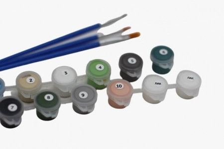 Set pictura pe numere, cu sasiu, Vacanta in Italia, 40x50 cm [2]