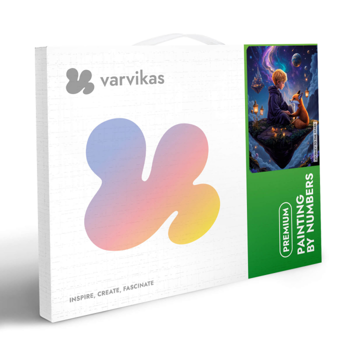 Set pictura pe numere, cu sasiu, Calatorie spre stele, 40x50 cm [6]