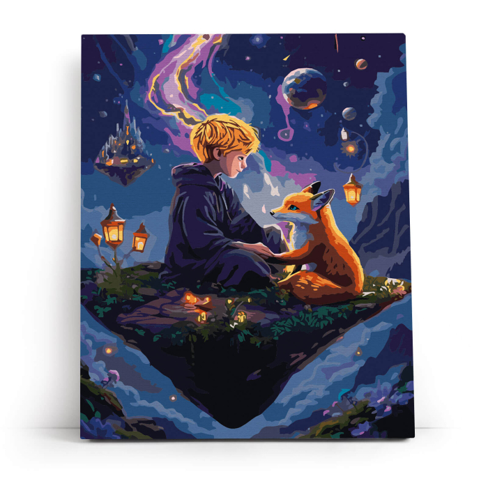 Set pictura pe numere, cu sasiu, Calatorie spre stele, 40x50 cm [2]