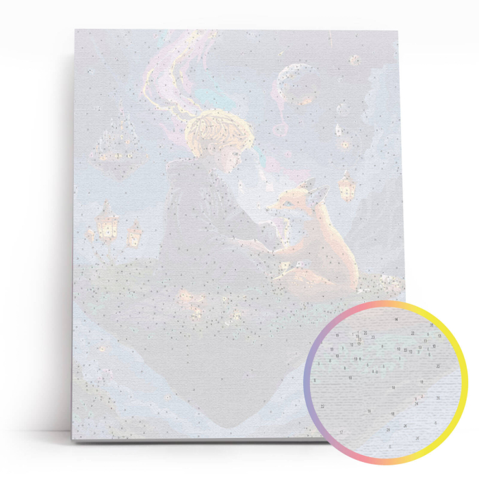 Set pictura pe numere, cu sasiu, Calatorie spre stele, 40x50 cm [3]