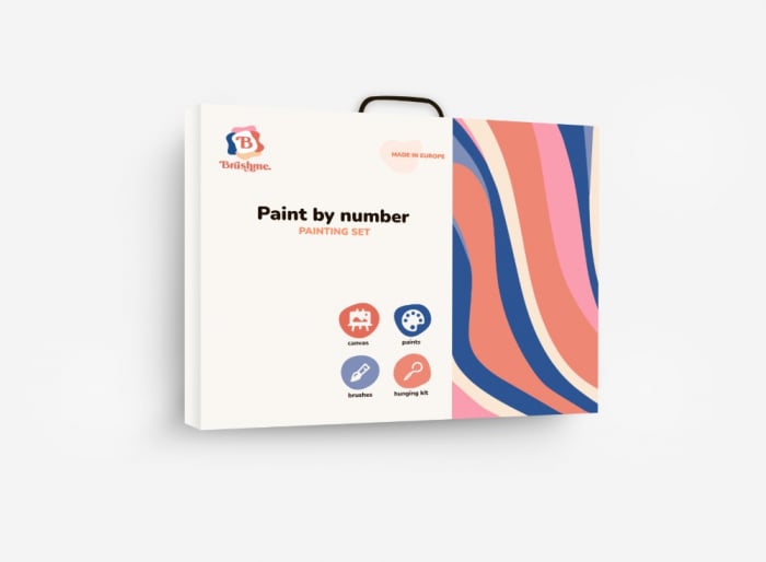 Set pictura pe numere, cu sasiu, Varietate de crizanteme, 40x50 cm [4]