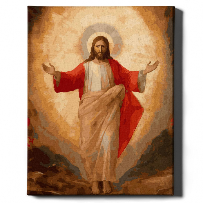 Set pictura pe numere, cu sasiu, Milostenia Domnului, 40x50 cm [2]