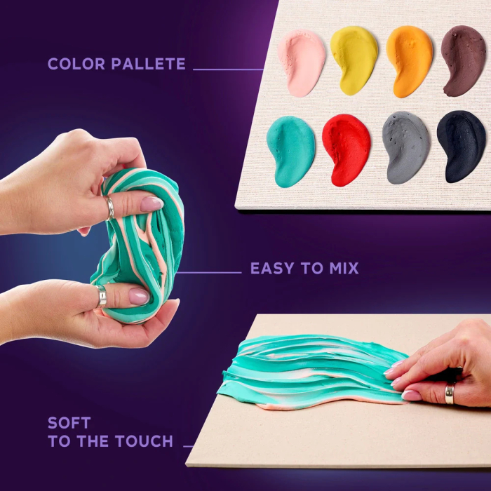 Set pictura senzoriala 3D cu argila usoara, Peisaj Japonez, 30x40 cm [5]