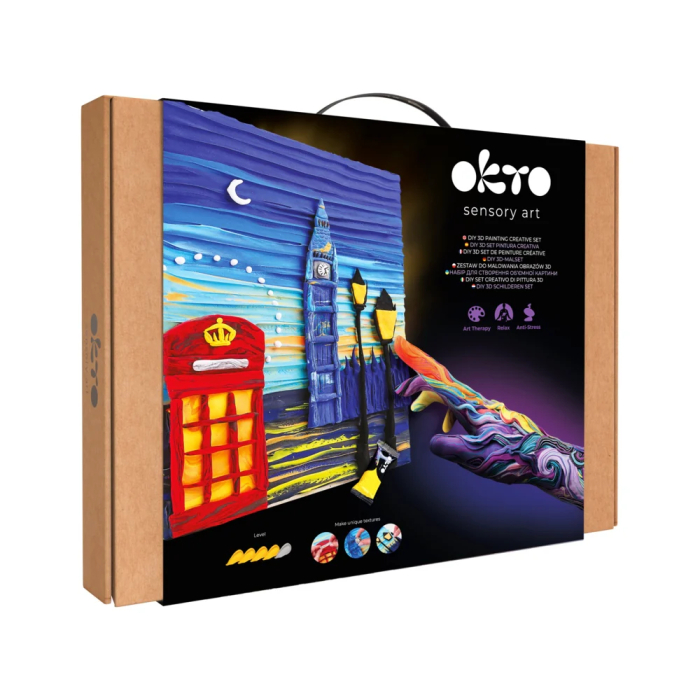 Set pictura senzoriala 3D cu argila usoara, Londra, 30x40 cm [1]