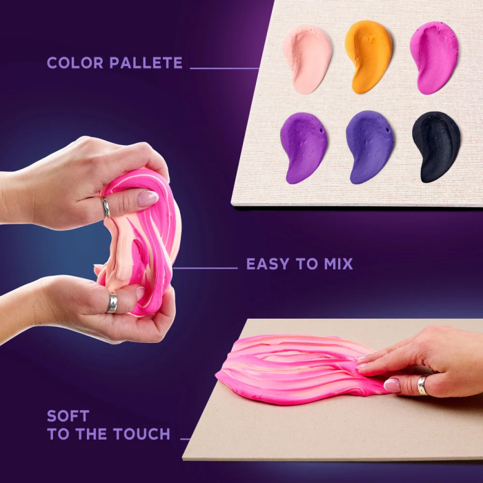 Set pictura senzoriala 3D cu argila usoara, Paris, 30x40 cm [5]