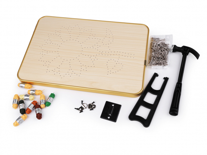 Set String Art, Floarea soarelui, 10 culori, 21x30 cm [4]