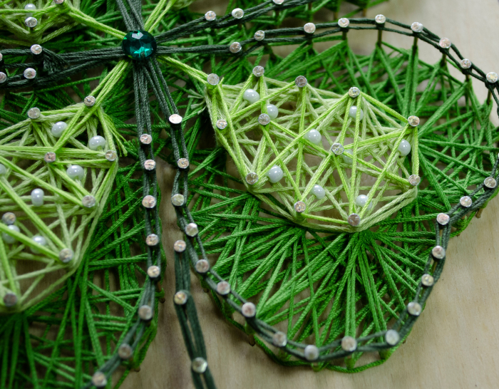 Set String Art, Trifoi, 4 culori, 19x29 cm [4]