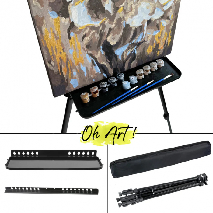 Sevalet aluminiu, ajustabil, 93-160 cm [5]