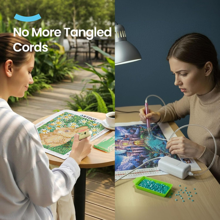 Stilou electric, wireless, cu aspiratie, pentru goblenurile cu diamante [3]