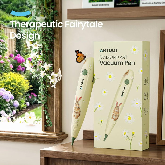 Stilou electric, wireless, cu aspiratie, pentru goblenurile cu diamante [4]