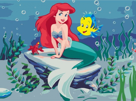 Set pictura pe numere, cu sasiu, Cei mai buni prieteni, 30x40 cm [0]