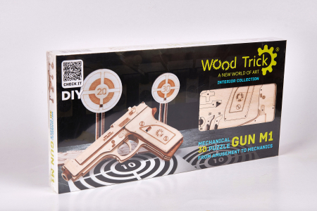 Puzzle 3D Mecanic, Pistol cu tinte, 65 piese [11]