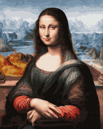Set pictura pe numere, cu sasiu, Mona Lisa - da Vinci, 40x50 cm [0]