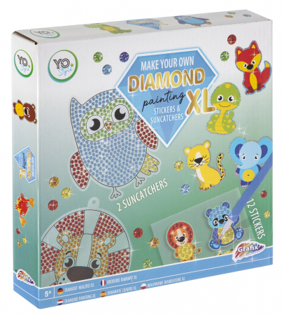 Set 12 goblenuri cu diamante sticker, animale [0]