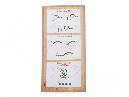 Set pentru brodat imprimat, cu gherghef, Flori de primavara, Ø26,5cm [3]