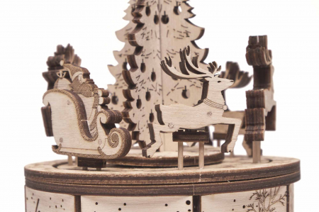 Puzzle 3D Mecanic, cutiuta muzicala, Caruselul mosului, 97 piese [3]