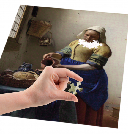 Puzzle Art, Laptareasa, Johannes Vermeer, 50x70 cm,1000 piese [1]