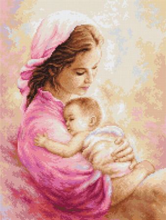 Set goblen, Mama si copilul, 15 x20cm