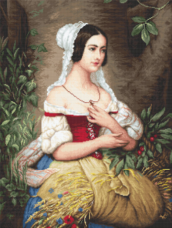 Set goblen, Culegatoarea de spice, 22x29 cm