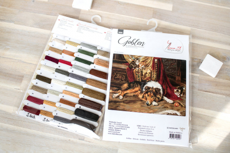 Set goblen, Prieten indispus, 32x24 cm [1]