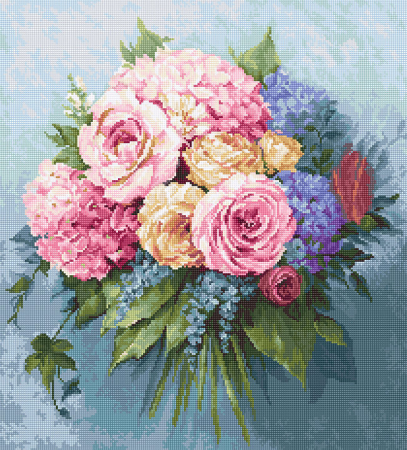 Ac & Ata - Set goblen, Buchet, 21x23,5 cm