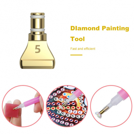 Capat metalic 5 diamante pentru stiloul aplicator [5]