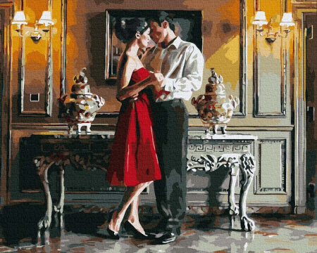 Set pictura pe numere, cu sasiu, Soapte, 40x50 cm [0]