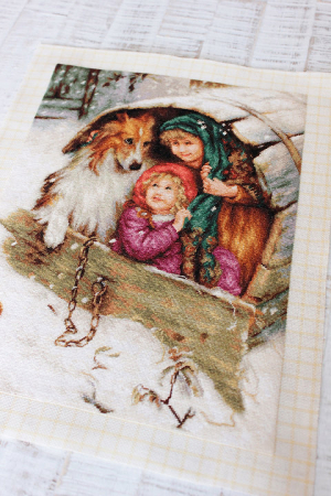 Set goblen, Sub adapostul lui Collie, 22x29 cm [1]