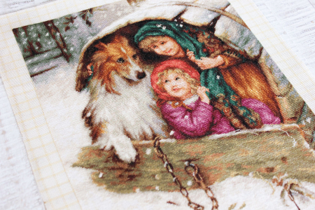 Set goblen, Sub adapostul lui Collie, 22x29 cm [2]