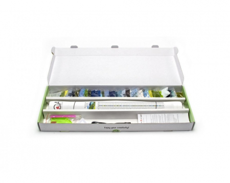 Set goblen cu diamante, fara sasiu, Buchet Alpin, 70x48cm [3]