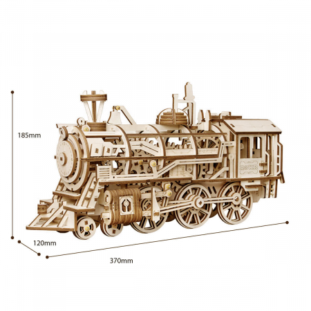 Puzzle 3D Locomotiva, Lemn, 349 piese [1]