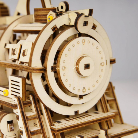 Puzzle 3D Locomotiva, Lemn, 349 piese [6]