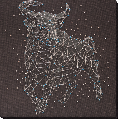 Set broderie cu margele cusute, Constelatia Taurus, 2 culori [0]