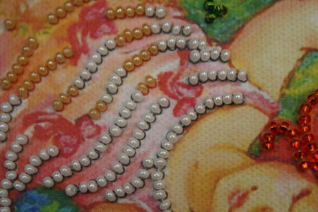 Mini-set broderie cu margele cusute, Prieteni [2]