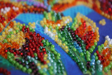 Mini-set broderie cu margele cusute, Iris, 12 culori [3]