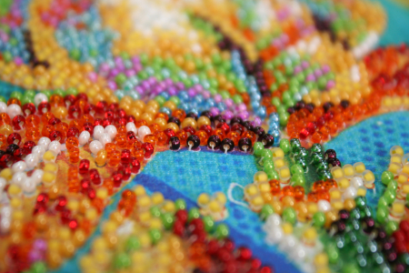 Mini-set broderie cu margele cusute, Iris, 12 culori [4]