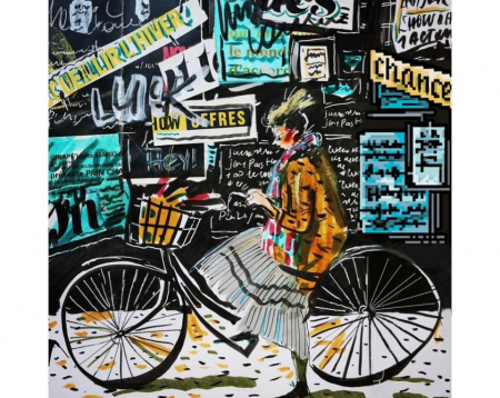 Set goblen cu diamante, fara sasiu, Paris, 38x38cm [0]