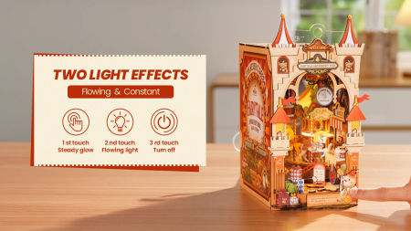 Book nook, Cotor de carte DIY, Parc de distractie din poveste, 257 piese [12]