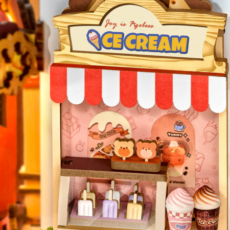 Book nook, Cotor de carte DIY, Parc de distractie din poveste, 257 piese [10]