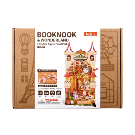 Book nook, Cotor de carte DIY, Parc de distractie din poveste, 257 piese [13]