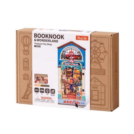 Book nook, Cotor de carte DIY, Magazin de jucarii, 380 piese [14]