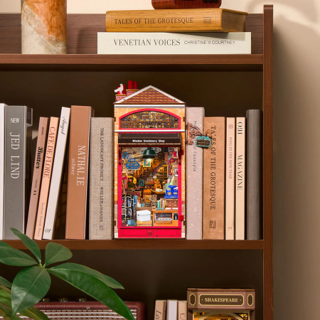 Book nook, Cotor de carte DIY, Papetaria inteleptilor, 472 piese [9]