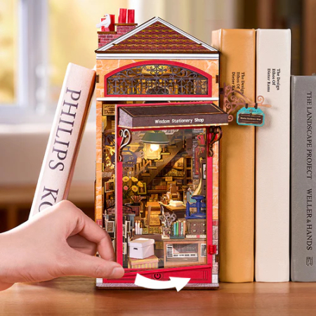 Book nook, Cotor de carte DIY, Papetaria inteleptilor, 472 piese [12]