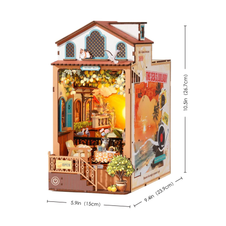 Book nook, cotor de carte DIY, Insula soarelui rasare, 284 piese [2]