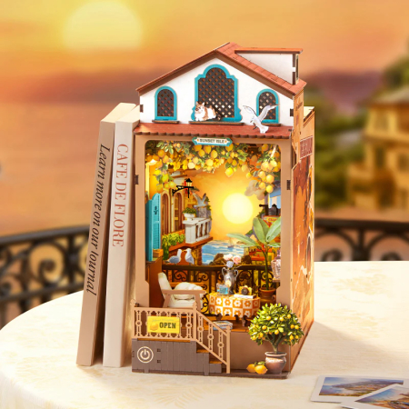 Book nook, cotor de carte DIY, Insula soarelui rasare, 284 piese [1]
