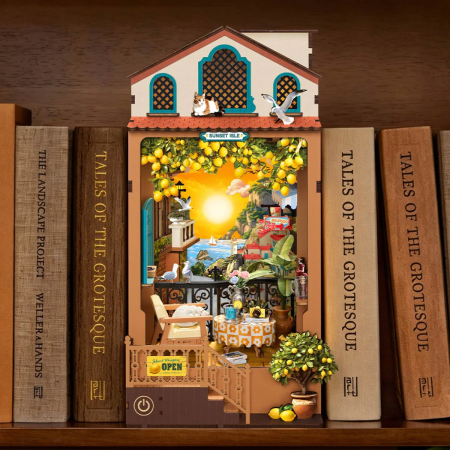 Book nook, cotor de carte DIY, Insula soarelui rasare, 284 piese [6]